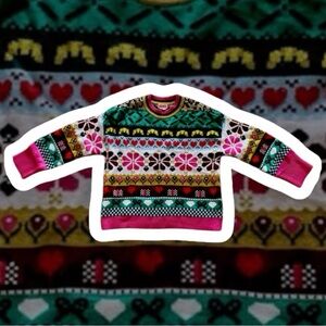 Spade Flower Intarsia Sweater